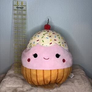 Squishmallows 12" Clara the Cupcake‎ Plush Stuffed Food Dessert KellyToy EUC